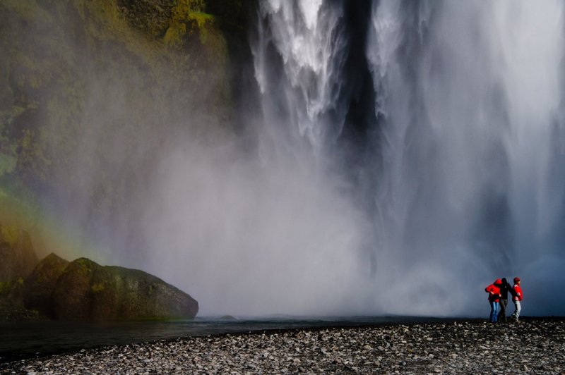 Skogafoss-Wasserfall, Island