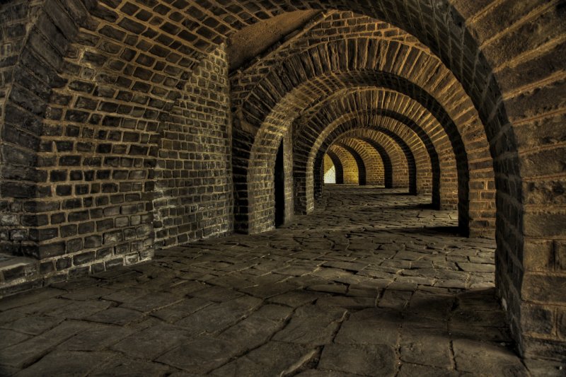 Katakomben des Amphitheaters in Xanten