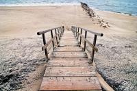 Treppe zum Meer