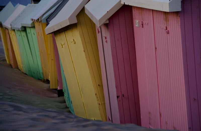 Pink am Strand